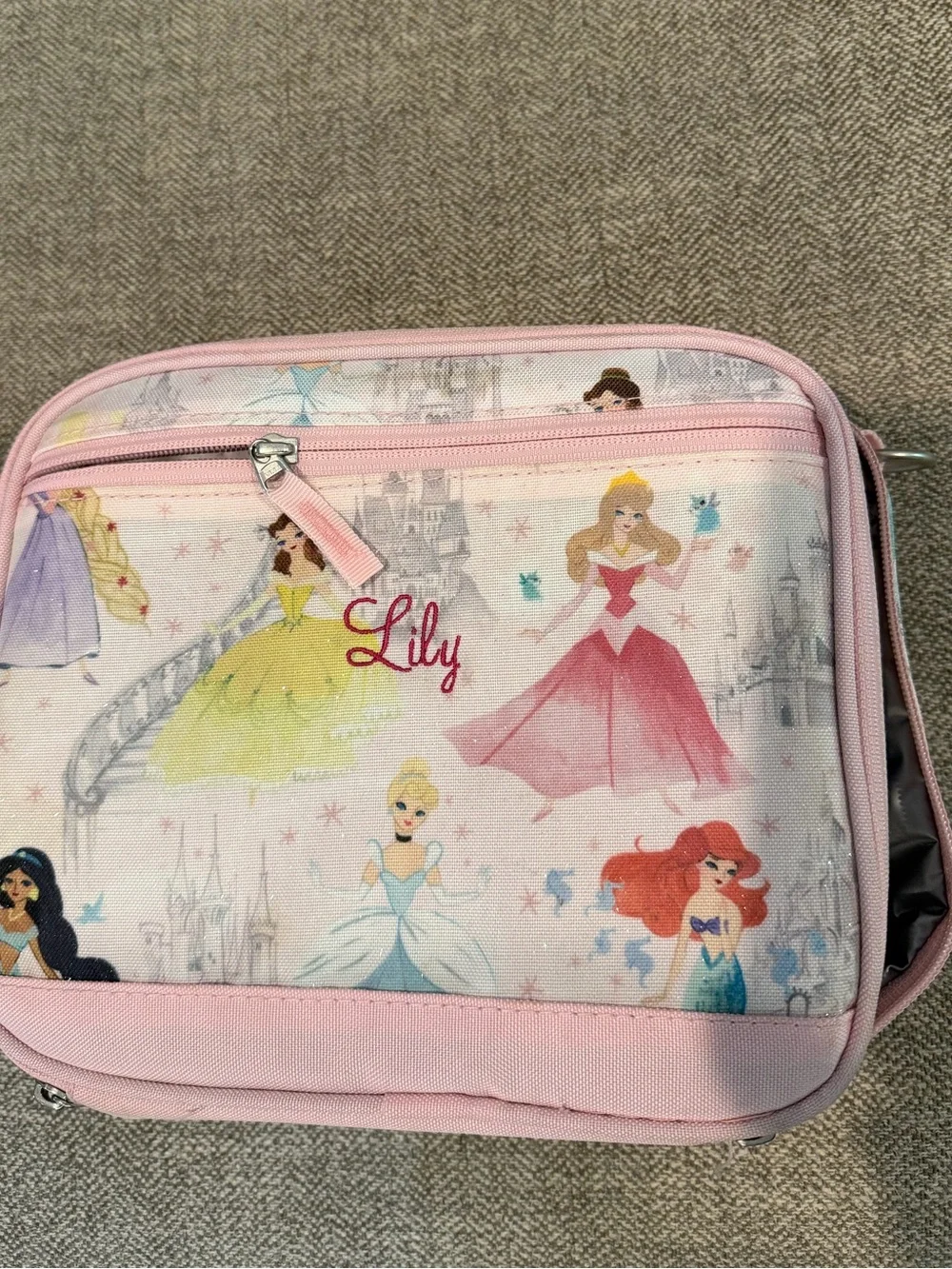 Pottery Barn Kids Pink Princess Themed Lunch Bag